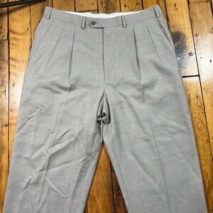 Ermenegildo Zegna Men’s 36 (Fits 36x26.5) Wool Pants Dress Slacks Pleated Cuffed